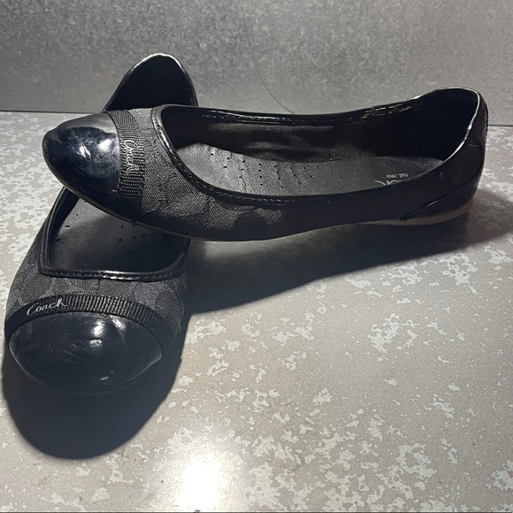Black Coach Ballet Flat Shoes , Women’s Size 7.5 - Picture 1 of 10